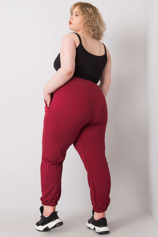 Bordo liela izmēra treniņbikses ar...