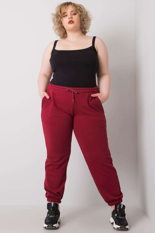 Bordo liela izmēra treniņbikses ar...