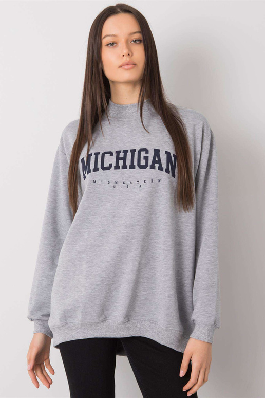 Pelēks melanžs sporta krekls ar...