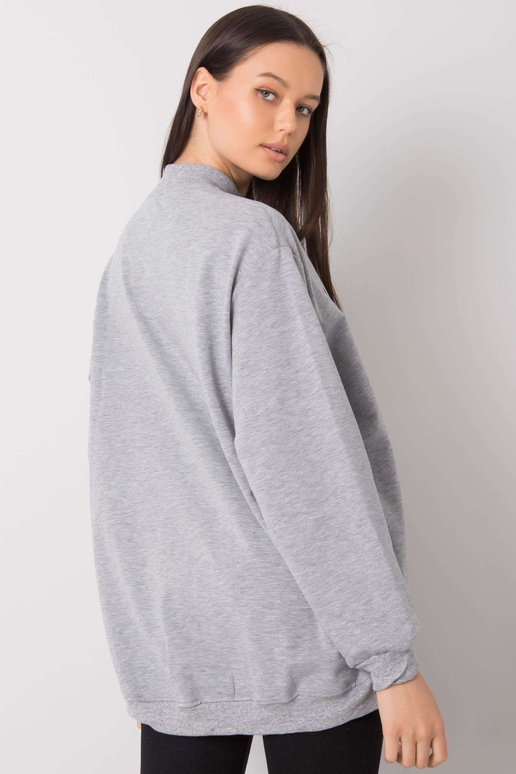 Pelēks melanžs sporta krekls ar...