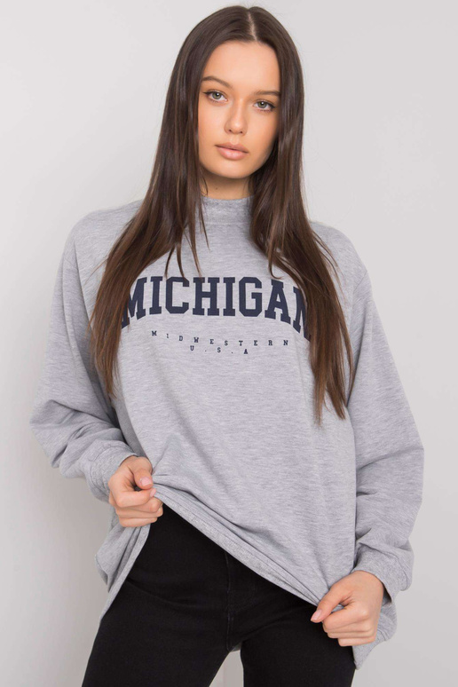 Pelēks melanžs sporta krekls ar...