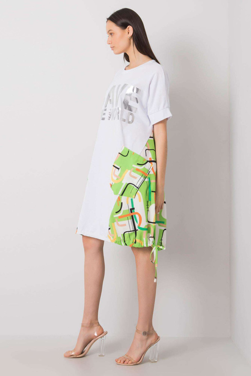 Balta un zaļa kleita ar Ebba uzrakstu