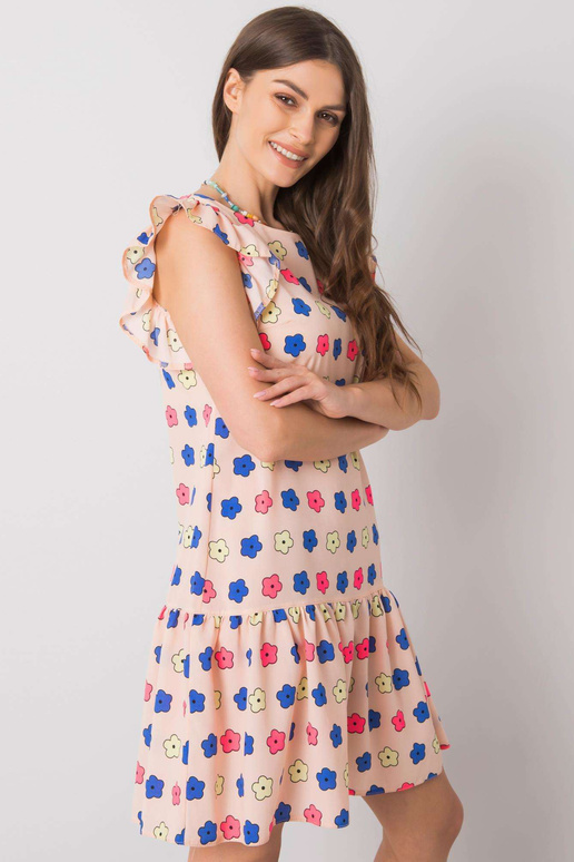 Bāli rozā kleita ar volāniem Eria