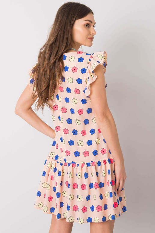 Bāli rozā kleita ar volāniem Eria