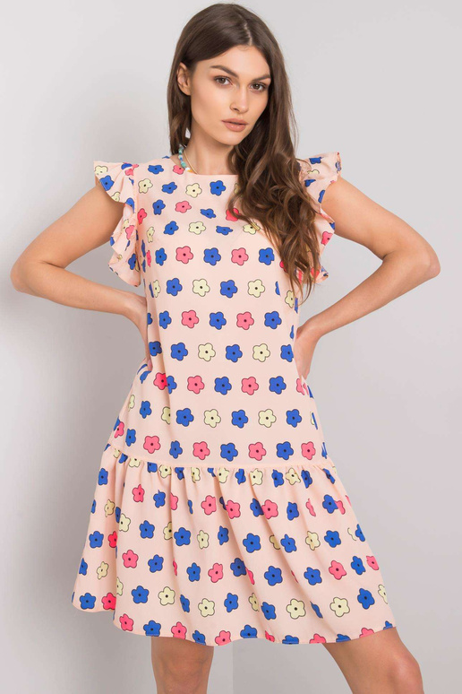 Bāli rozā kleita ar volāniem Eria