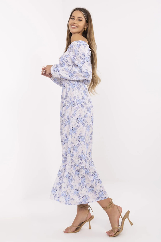 Bēša un zila spāņu kleita Alodie RUE...