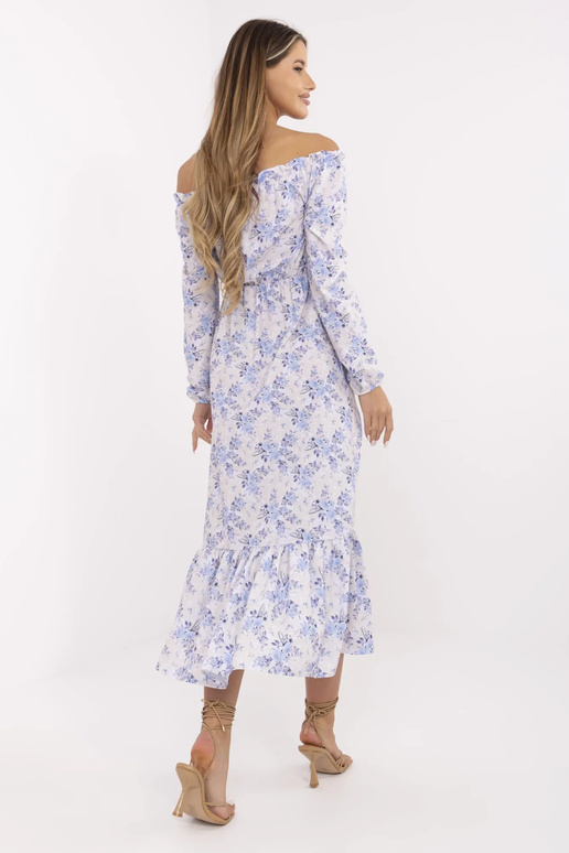 Bēša un zila spāņu kleita Alodie RUE...