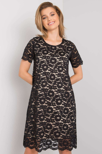 Melna Lulu mežģīņu kleita