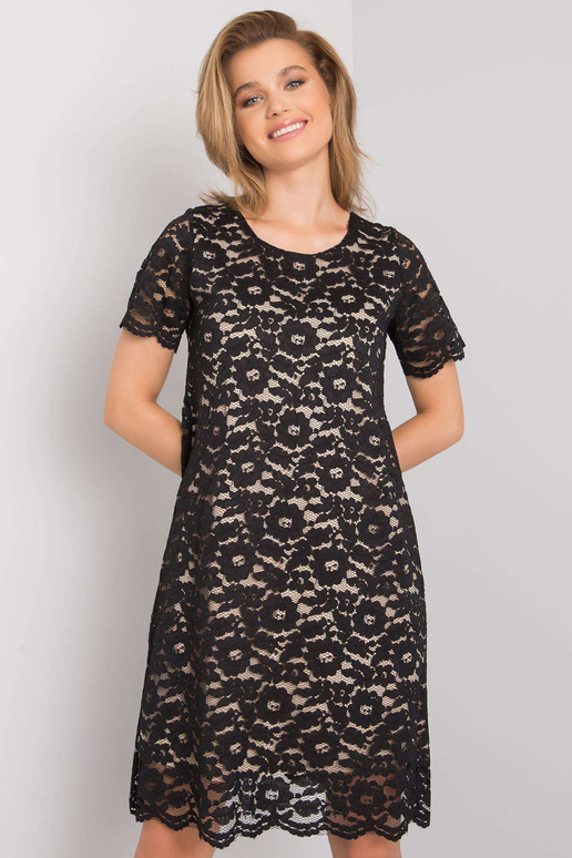 Melna Lulu mežģīņu kleita