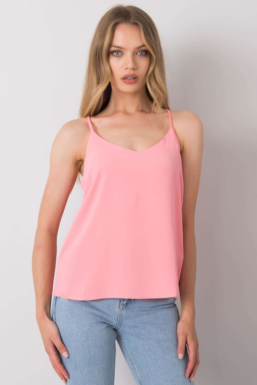 Gaiši rozā Linda sieviešu siksniņu tops