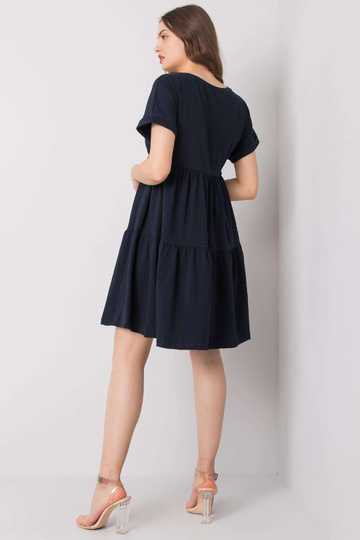 Tumši zila ikdienas kleita... 2