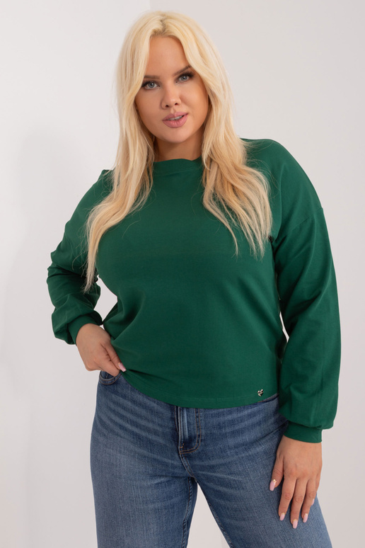 Tumši zaļš plus izmēra sporta krekls... Tumši zaļš plus izmēra sporta krekls...