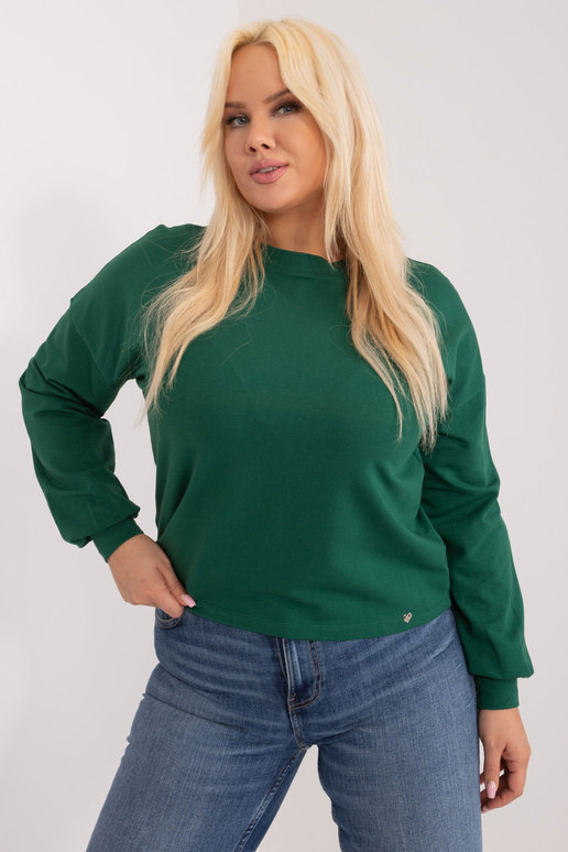 Tumši zaļš plus izmēra sporta krekls... Tumši zaļš plus izmēra sporta krekls...