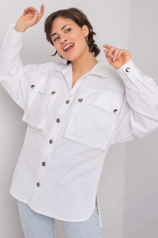 Balts krekls ar kabatām Elora RUE PARIS