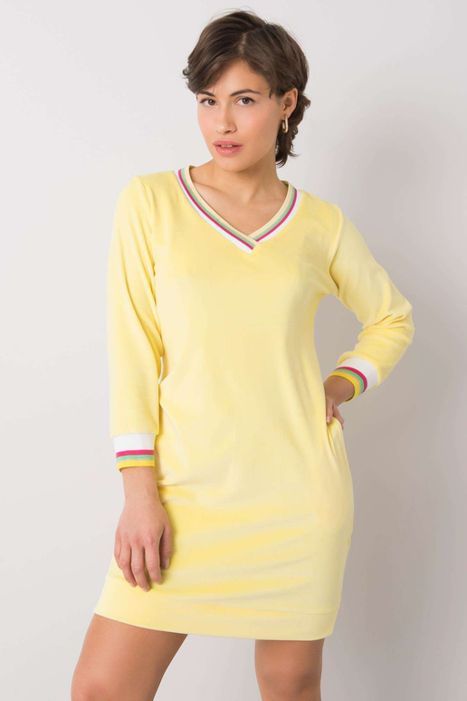 Dzeltena velūra kleita Aspen RUE PARIS Dzeltena velūra kleita Aspen RUE PARIS