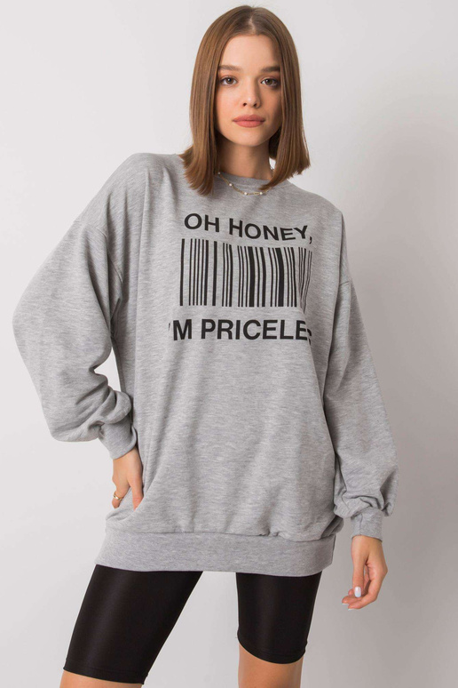 Pelēks sporta krekls ar Karis apdruku