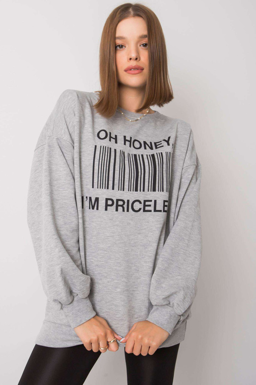 Pelēks sporta krekls ar Karis apdruku