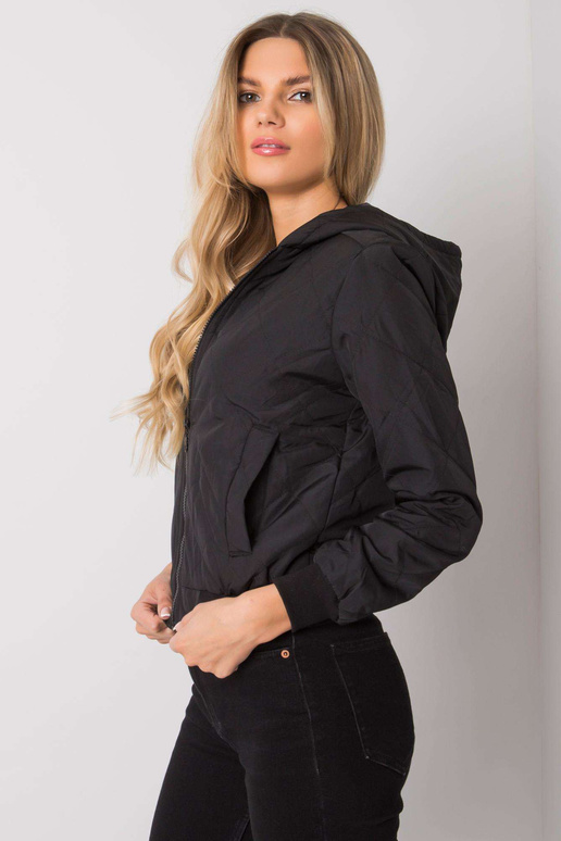 Larah Black stepēta jaka ar kapuci