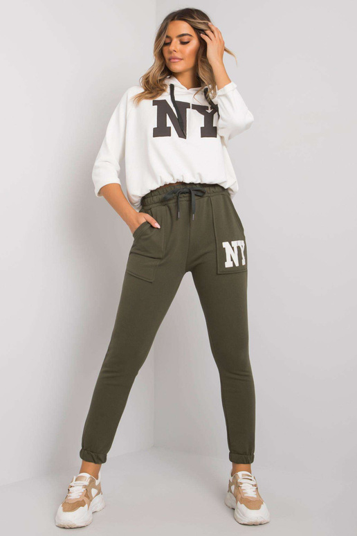 Balts-khaki ikdienas komplekts Lillynn