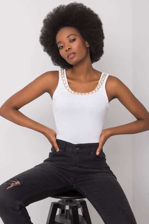 Jaylee OCH BELLA balts ķēdes tops