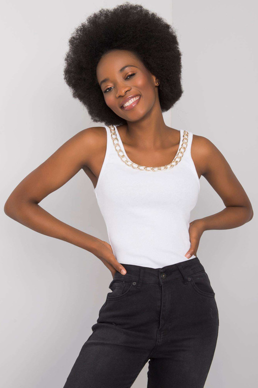 Jaylee OCH BELLA balts ķēdes tops