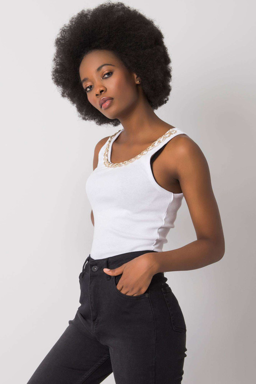 Jaylee OCH BELLA balts ķēdes tops