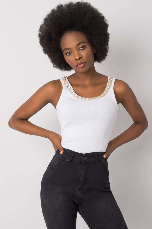 Jaylee OCH BELLA balts ķēdes tops