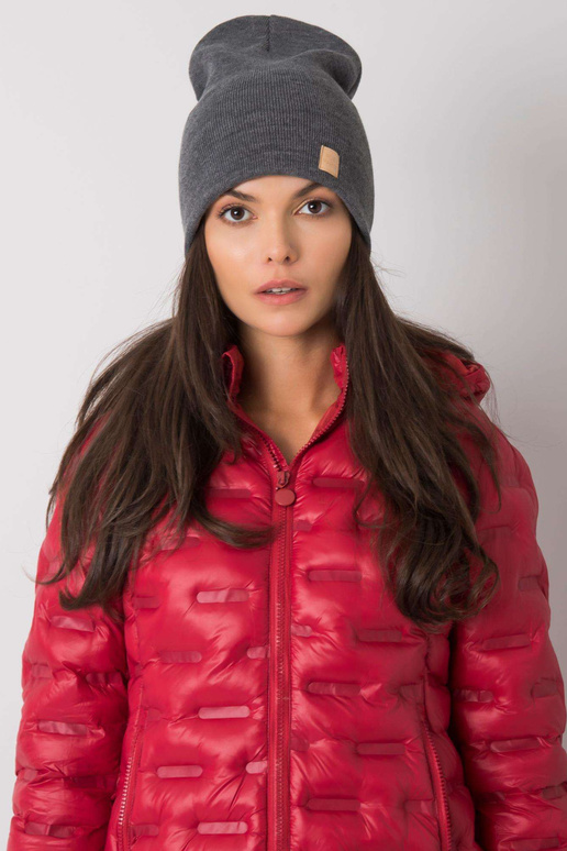 Tumši pelēka sieviešu cepure