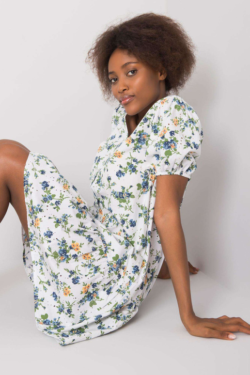 Balta volānu kleita Cassadie RUE PARIS