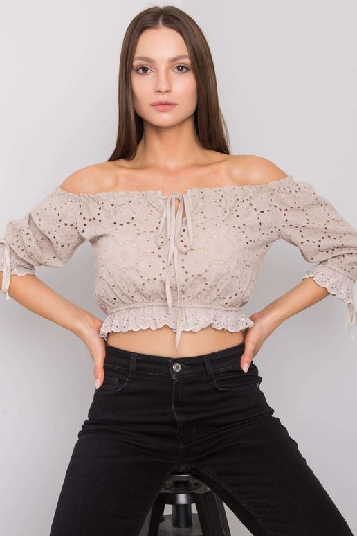 Bēšs īss tops Kevita OCH BELLA