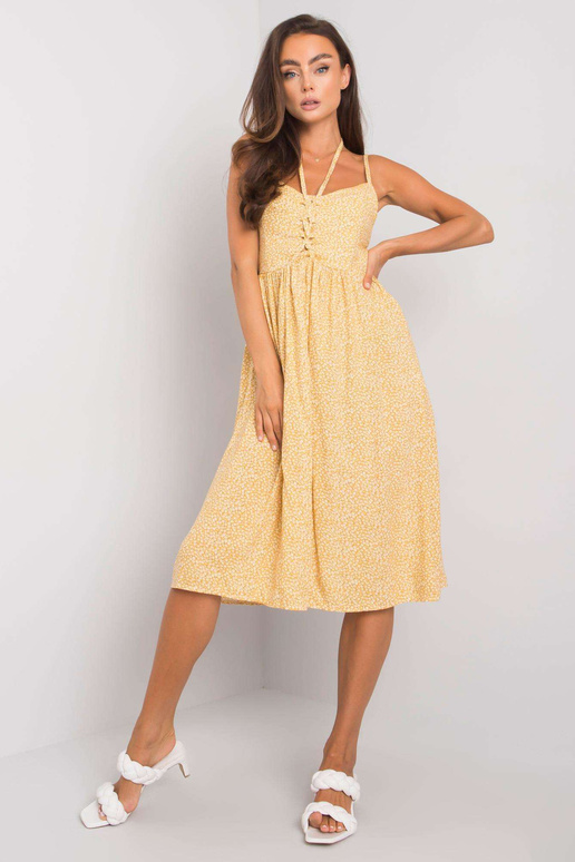 Dzeltena kleita ar rakstiem Fiorella... Dzeltena kleita ar rakstiem Fiorella...