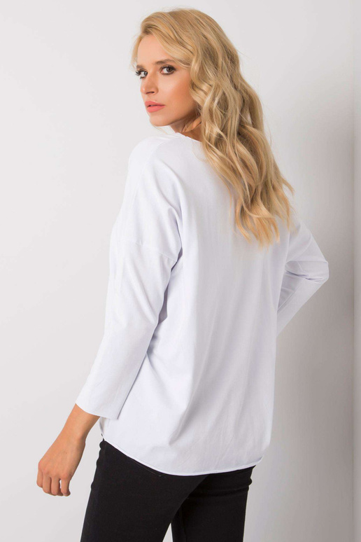 Balta Carlee kokvilnas blūze Balta Carlee kokvilnas blūze