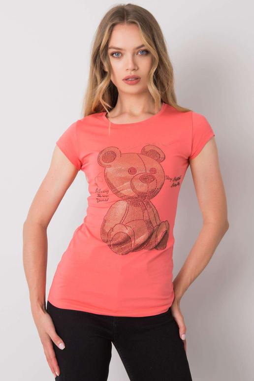 Koraļļu T-krekls ar Misha aplikāciju