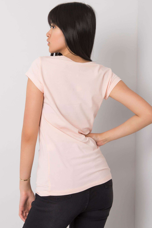 Gaiši rozā t-krekls ar Misha aplikāciju