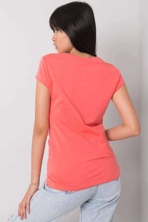 Koraļļu T-krekls ar Haley aplikāciju