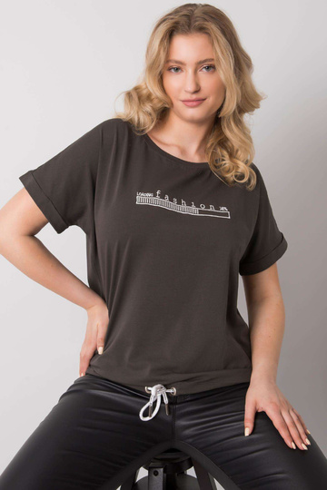 Tumša haki krāsas blūze...