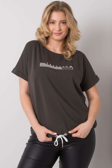 Tumša haki krāsas blūze... 2