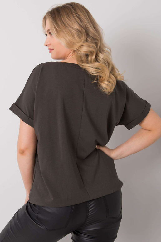 Tumša haki krāsas blūze lielizmēra Mavis Tumša haki krāsas blūze lielizmēra Mavis