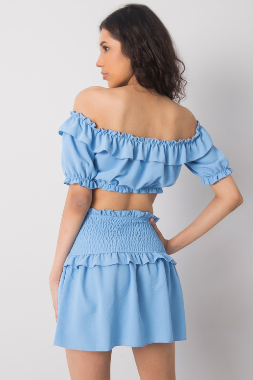 Zils īss topiņš ar volānu Arnika OCH...