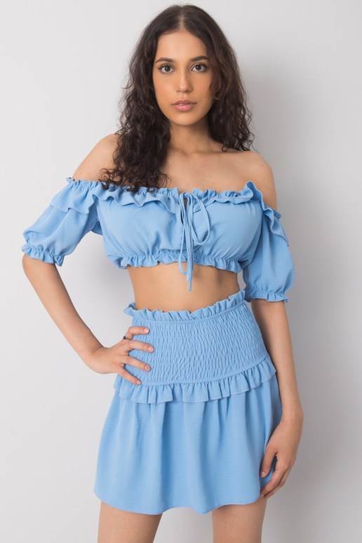 Zils īss topiņš ar volānu Arnika OCH...