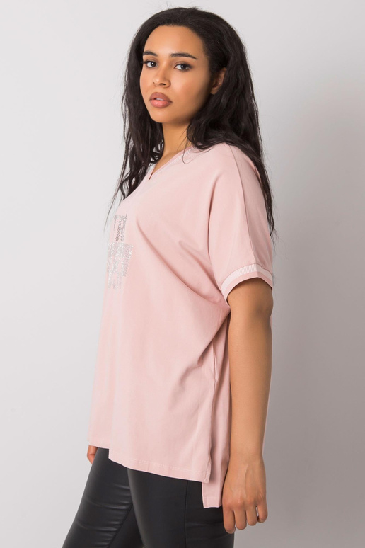 Netīri rozā plus izmēra blūze ar...