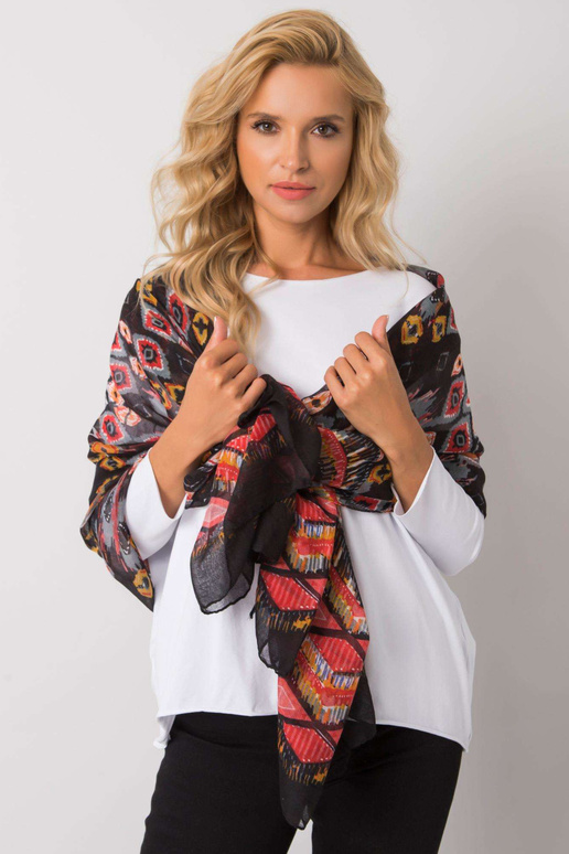 Sieviešu slings ar melnu un sarkanu...