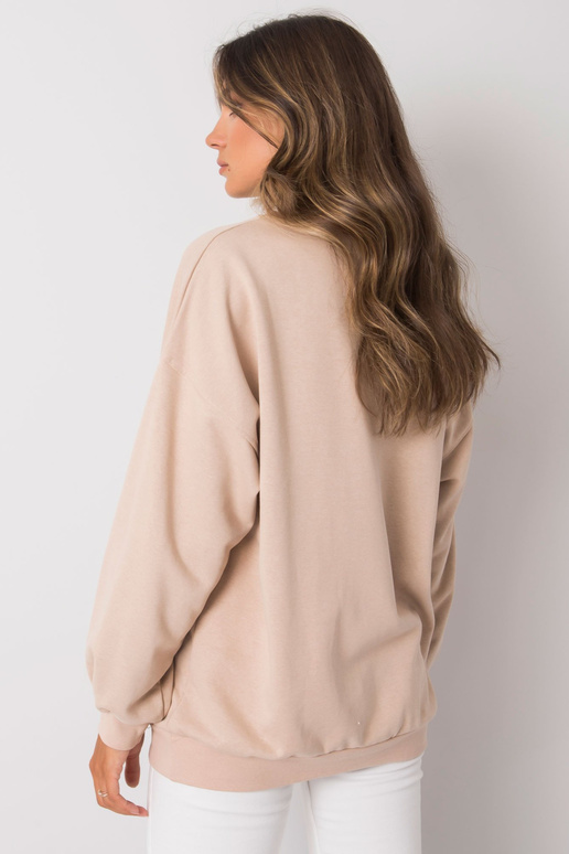 Bēšs sporta krekls ar uzrakstu Adelynn