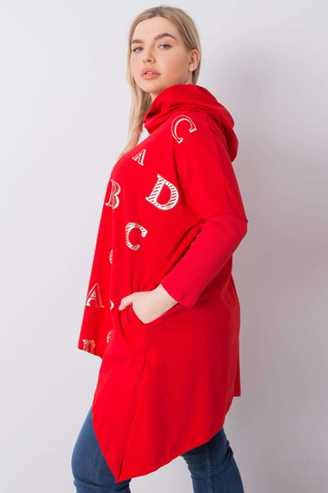 Aina Red Liela izmēra Hoodie 2