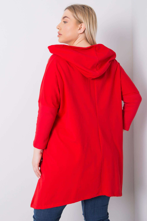 Aina Red Liela izmēra Hoodie