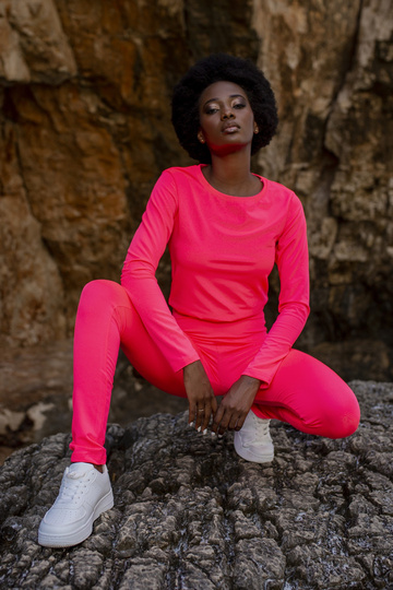 Fluo rozā sporta komplekts...