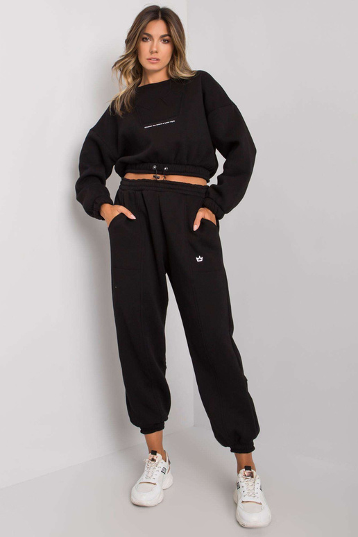 Melns Maleah divdaļīgs džemperu...