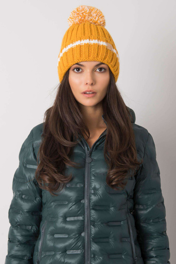 Tumši dzeltena cepure ar... 2