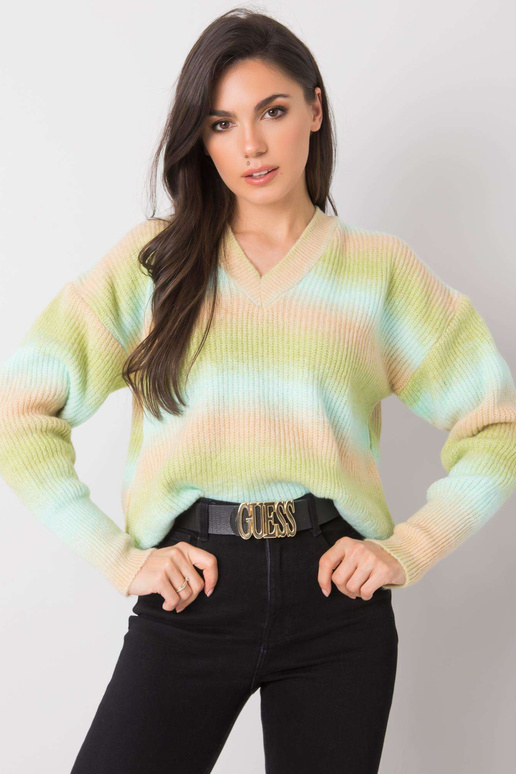 Zaļi-bēšs ombre džemperis Maritza RUE...