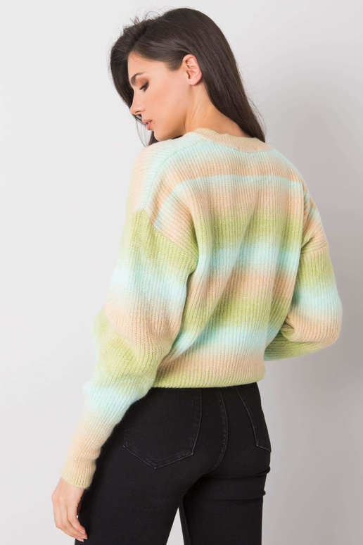 Zaļi-bēšs ombre džemperis Maritza RUE...